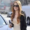 Lindsay Lohan aime beaucoup les Porsche (photo mars 2012)