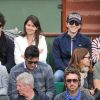 Raphaël et Mélanie Thierry en amoureux à Roland-Garros 2012 dans l'après-midi du vendredi 8 juin, à l'occasion des demi-finales masculines (Nadal/Ferrer et Djokovic/Federer).