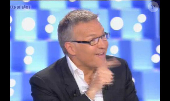 Laurent Ruquier sur le plateau d'On n'est pas couché, émission diffusée le samedi 9 juin 2012 sur France 2.