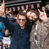 Tom Cruise et Russel Brand à l'avant-première de Rock Forever, le 10 juin 2012 à Londres.