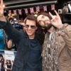 Tom Cruise et Russel Brand à l'avant-première de Rock Forever, le 10 juin 2012 à Londres.