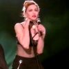 Madonna dévoile l'un de ses seins lors de son concert à Istanbul jeudi 7 mai 2012 en Turqui.