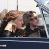 Natalie Portman et Christian Bale sur le tournage de Knight of Cups de Terrence Malick, à Los Angeles le 4 juin 2012.