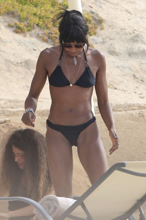 Naomi Campbell, 42 ans, à Ibiza, le 9 juin 2012.
