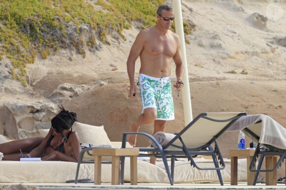 Naomi Campbell et Vladimir Doronin à Ibiza, le 9 juin 2012.