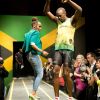 Usain Bolt à Londres le 1er juin 2012 pour la présentation de la collection Puma designée par Cedella Marley.