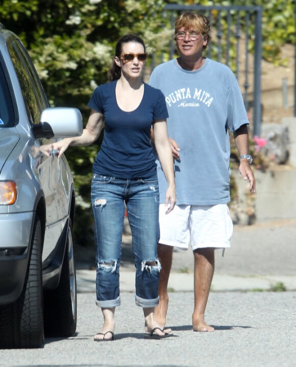 Kristin Davis et son nouvel homme Aaron Sorkin le 3 juin 2012 à Los Angeles