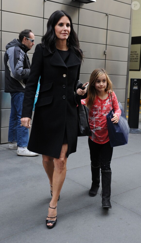 Courteney Cox et sa fille Coco en février 2012