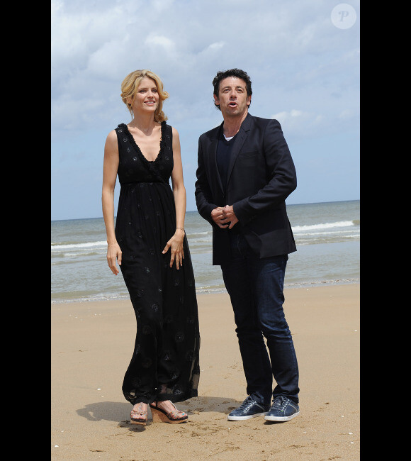 Alice Taglioni et Patrick Bruel lors du photocall Paris - Manhattan, au Festival du film de Cabourg, le 16 juin 2012