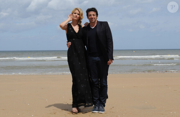 Alice Taglioni et Patrick Bruel lors du photocall Paris - Manhattan, au Festival du film de Cabourg, le 16 juin 2012