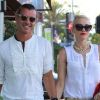 Gwen Stefani et son mari Gavin Rossdale, joli duo sous le soleil de Los Angeles, célèbrent la Fête des Pères en toute décontraction. Le 17 juin 2012.