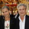 Elisabeth Quin et le graveur Jean Coulon au vernissage de l'exposition Joana Vasconcelos au château de Versailles, le 18 juin 2012.