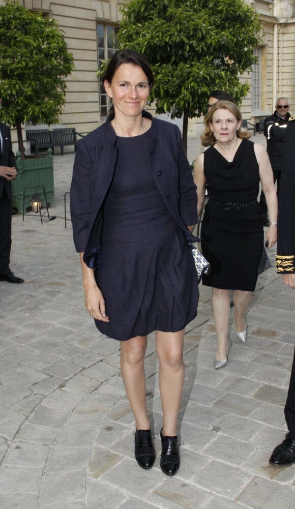 La ministre de la Culture Aurélie Filippetti au vernissage de l'exposition Joana Vasconcelos au château de Versailles, le 18 juin 2012.