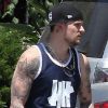 Photo exclusive : le très tatoué Joel Madden à la sortie du restaurant Sugarfish. Los Angeles, le 19 juin 2012.