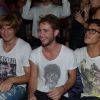 David, Alexandre et Sergueï (Secret Story 6) au Duplex, discothèque parisienne, le mardi 19 juin 2012.