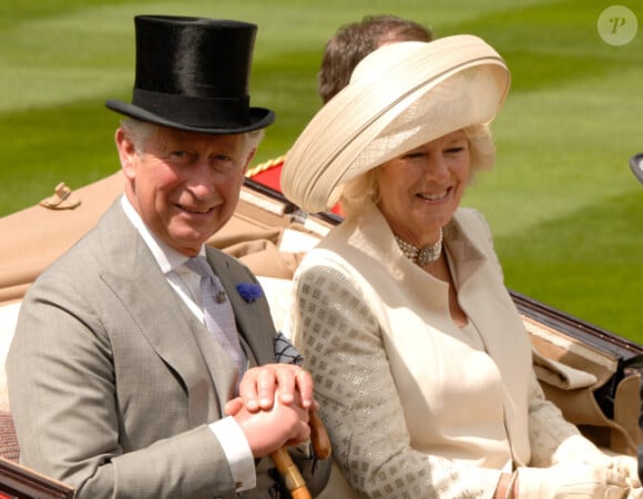 Le prince Charles et sa femme Camilla Parker-Bowles lors de la première journée de la Royal Ascot à Ascot le 19 juin 2012