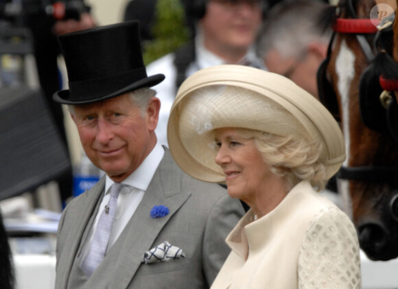 Le prince Charles et Camilla Parker-Bowles lors de la première journée de la Royal Ascot à Ascot le 19 juin 2012