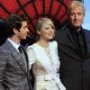 Andrew Garfield, Emma Stone et Rhys Ifans à Berlin le 20 juin 2012 pour la présentation de The Amazing Spider-Man.
