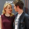 Andrew Garfield et sa chérie Emma Stone à Madrid le 21 juin 2012 pour la présentation de The Amazing Spider-Man.