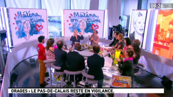 Le plateau de la Matinale du 22 juin 2012 sur Canal +