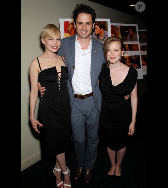 Michelle Williams, Luke Kirby et la réalisatrice Sarah Polley à l'avant-première de Take This Waltz, à New York le 21 juin 2012.