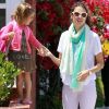 Alessandra Ambrosio va chercher sa fille Anja à la sortie de l'école à Santa Monica. Le 22 juin.