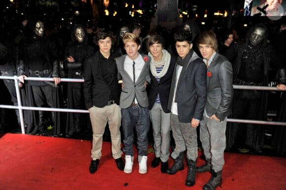 Le groupe One Direction à Londres, en novembre 2010.