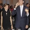 Letizia d'Espagne et son époux Felipe lors d'une soirée en leur honneur près de New York le 24 juin 2012