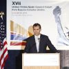 Felipe d'Espagne a prononcé un discours lors d'une soirée USA-Espagne près de New York le 24 juin 2012