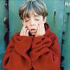 David Fox sur la pochette du premier album de Placebo, en 1996.