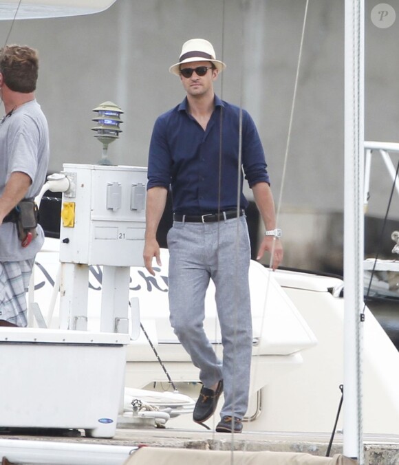 Justin Timberlake sur le tournage de Runner, Runner à Puerto Rico le 26 juin 2012
