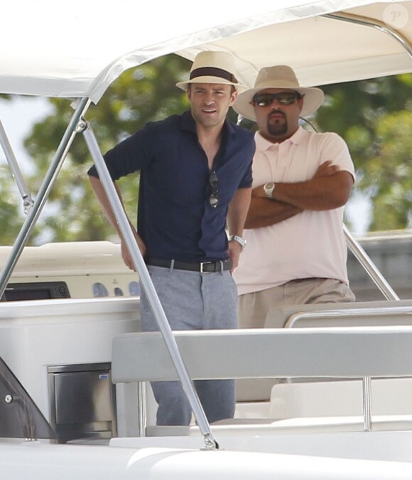 Justin Timberlake sur le tournage de Runner, Runner à Puerto Rico le 26 juin 2012