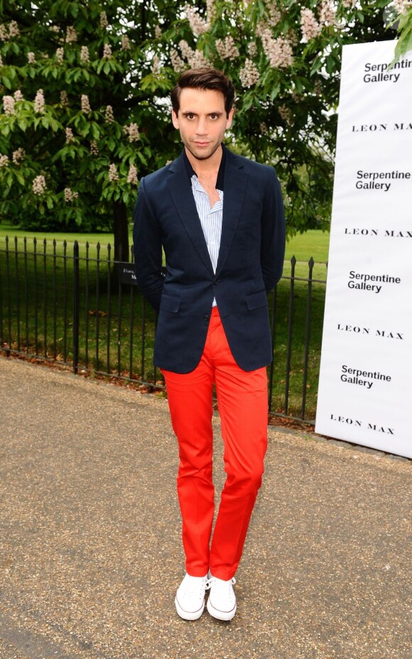 Le chanteur Mika lors de la Summer Party de la Serpentine Gallery. Londres, le 26 juin 2012.