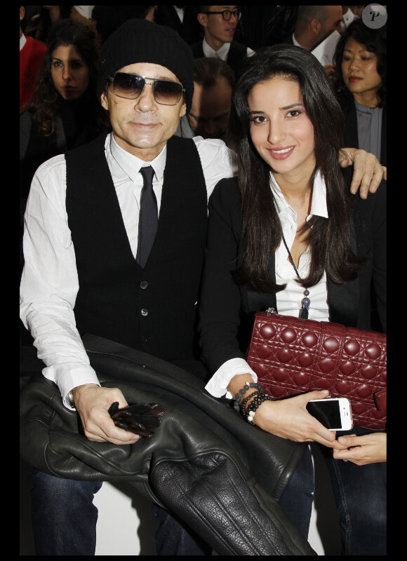 Jean-Luc Delarue et sa femme Anissa Khel le 21 janvier 2012 à Paris