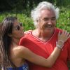 Elisabetta Gregoraci et Flavio Briatore en vacances près de Porto Cervo en Sardaigne. Le 30 juin 2012.