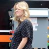 Reese Witherspoon, enceinte, sur le tournage de Devil's Knot, à Atlanta, le 2 juillet 2012. L'actrice n'est pas des plus glamour