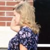 Reese Witherspoon, enceinte, sur le tournage de Devil's Knot, à Atlanta, le 2 juillet 2012. L'actrice semble épuisée