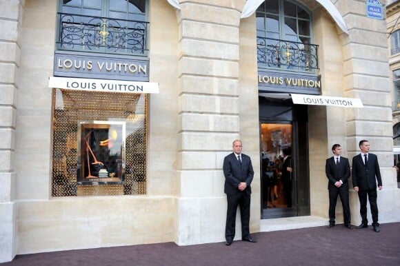 Ouverture de la boutique Louis Vuitton joaillerie à Paris le 3 juillet 2012