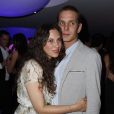 Andrea Casiraghi et Tatiana Santo Domingo lors de la soirée de Grisogono en marge du 65e Festival de Cannes, le 23 mai 2012. Leurs fiançailles ont été annoncées le 4 juillet 2012 par la princesse Caroline de Hanovre, dont Andrea est le fils aîné.