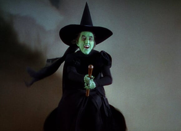 Margaret Hamilton dans Le Magicien d'Oz (1939).