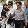 Tom Cruise et Katie Holmes avec leur fille Suri en 2008