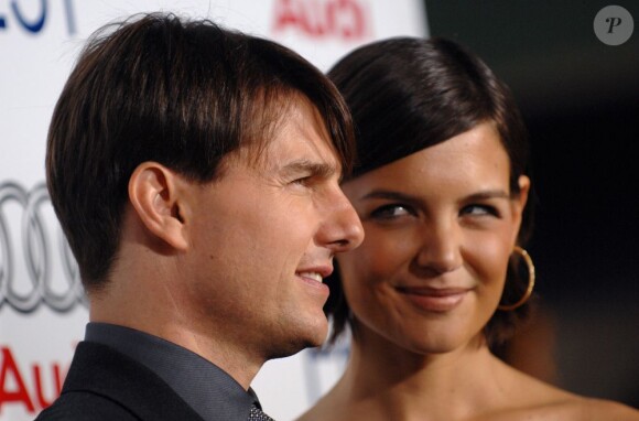Tom Cruise et Katie Holmes lors d'une première en novembre 2007