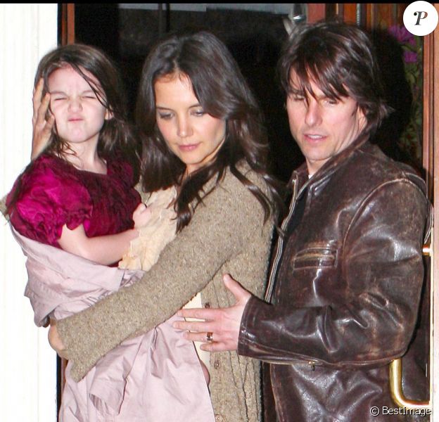 Tom Cruise, Katie Holmes et leur fille en 2011