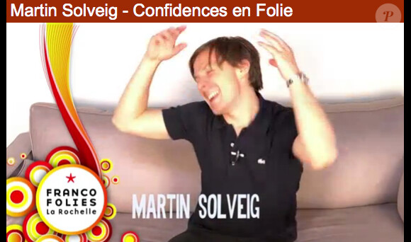 Martin Solveig dans l'interview ''Confidences en folie'' des Francofolies de La Rochelle 2012, un an après l'interview inversée des Francos 2011. Et toujours aussi bon client.