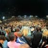 Pas moins de 12 000 téléspectateurs lors du concert de Tout le monde chante contre le cancer le week-end du 6 et 7 juillet 2012 à Villefranche de Rouergue dans l'Aveyron à l'occasion de la 7e édition du Festival