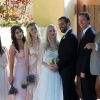 Kirsten Dunst, demoiselle d'honneur du mariage de sa meilleure amie à Santa Barbara le 15 juillet 2012