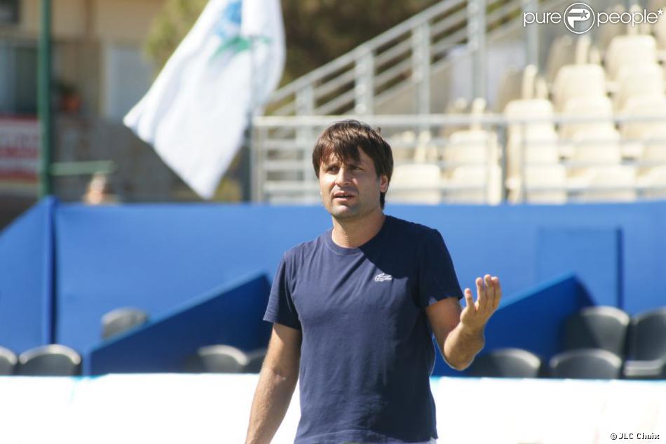 Fabrice Santoro, lors du tournoi Classic Tennis Tour, les jeudi 12 et vendredi 13 juillet à St