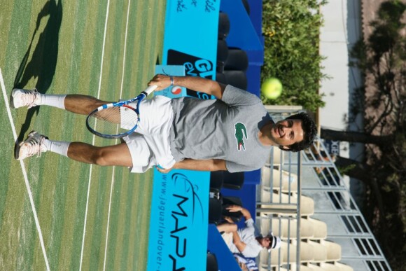 David Marouani, lors du tournoi Classic Tennis Tour, les jeudi 12 et vendredi 13 juillet à St-Tropez.