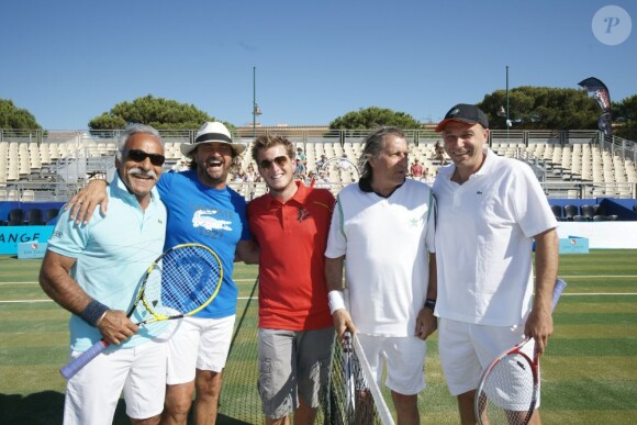 Mansour Bahrami et Henri Leconte ont fait équipe en double, lors du tournoi Classic Tennis Tour, les jeudi 12 et vendredi 13 juillet à St-Tropez.