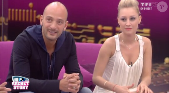 Virginie et Kevin dans l'hebdo de Secret Story 6 le vendredi 13 juillet 2012 sur TF1